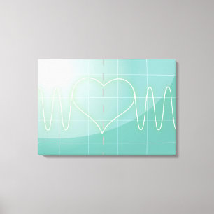 Oscilloscope Love Canvas Print