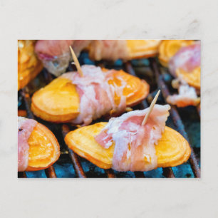 Oscypek with bacon postcard