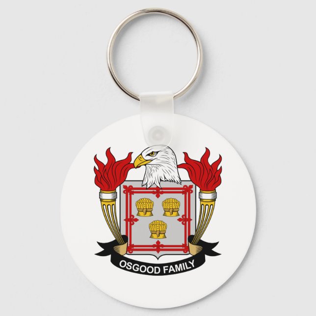 Osgood Family Crest Key Ring (Front)