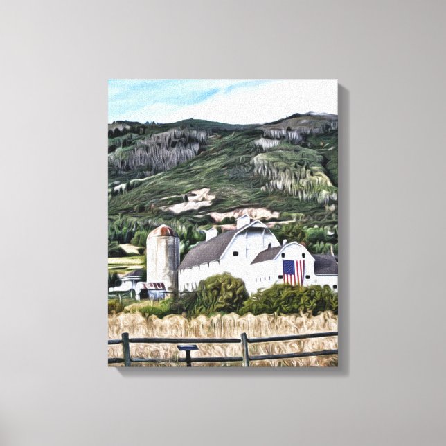 Osguthorpe Barn in Park City, Utah Canvas Print (Front)