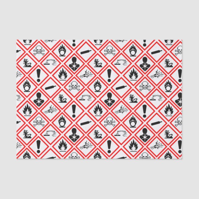 Osha Hazard Warnings Tissue Paper (Front)