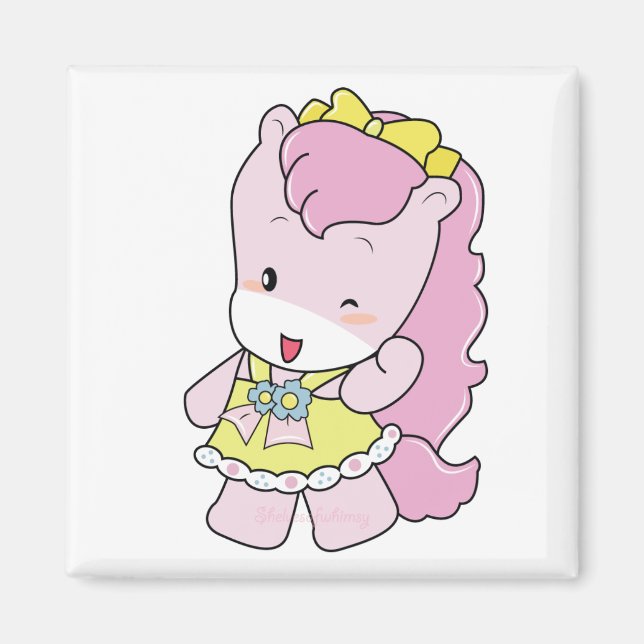 Osharena Ponies "Pinky" Magnet (Front)