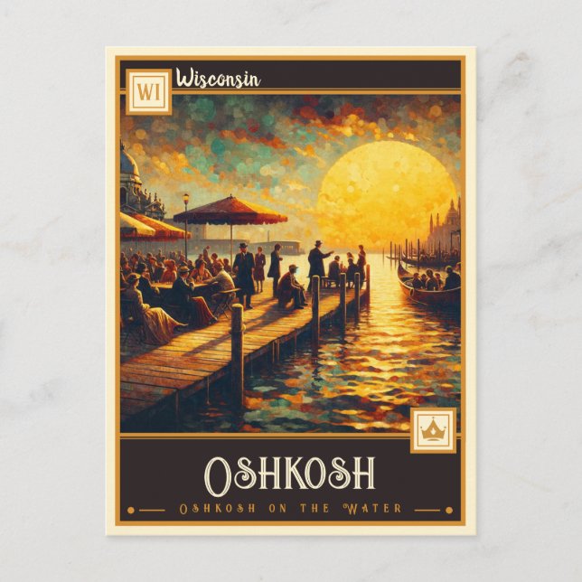 Oshkosh, Wisconsin | Vintage Postcard (Front)