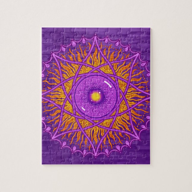 osholo Purple mandala Jigsaw Puzzle (Vertical)
