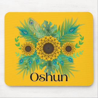 Oshun Goddess Sunflowers Mouse Pad