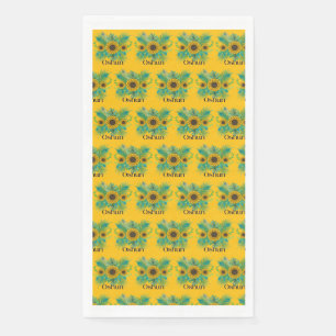 Oshun Goddess Sunflowers Napkin
