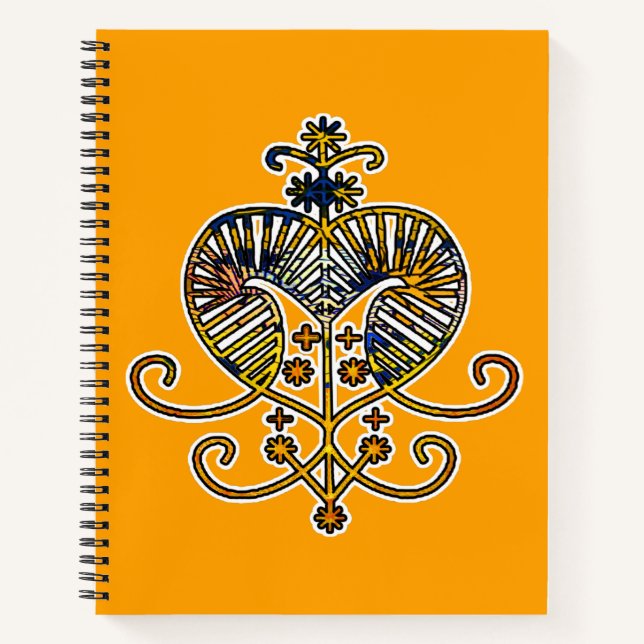 Oshun Goddess Veve Sigil Notebook (Front)