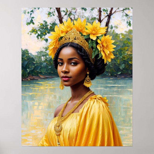Oshun Orisha African Goddess Poster (Front)
