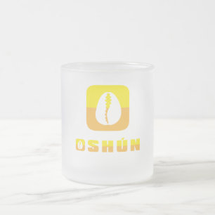 Oshun tea and honey frosted glass coffee mug
