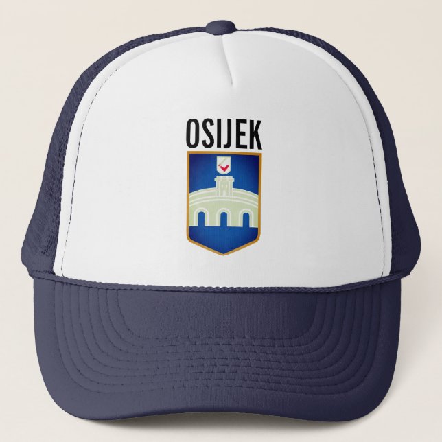Osijek coat of arms, Croatia Trucker Hat (Front)