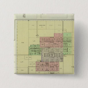 Oskaloosa, Lea Walk, and Bonanza, Kansas 15 Cm Square Badge