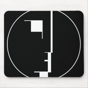 Oskar Schlemmer Bauhaus Logo Mouse Pad