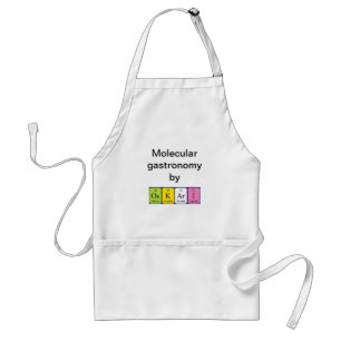 Oskari periodic table name apron