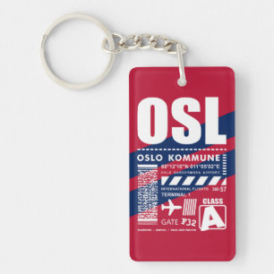 OSL Oslo Airport Key Ring