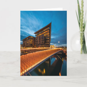 Oslo at night, Norway Card