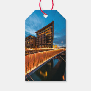 Oslo at night, Norway Gift Tags