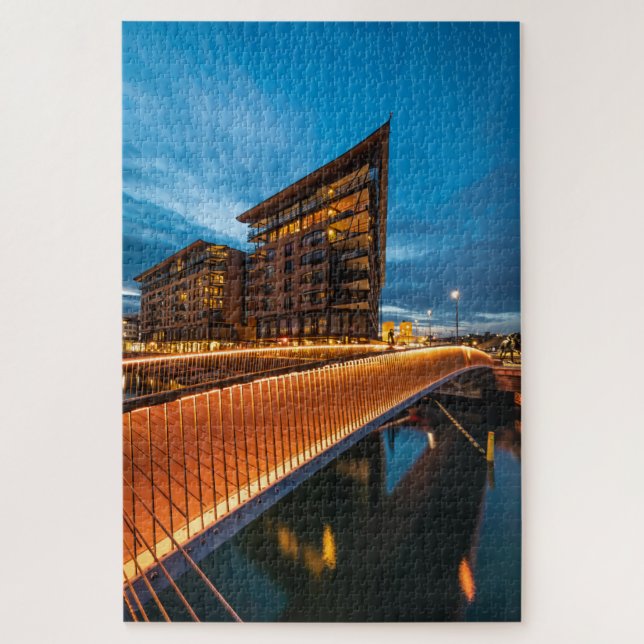Oslo at night, Norway Jigsaw Puzzle (Vertical)