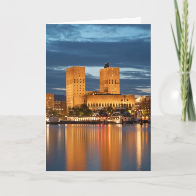 Oslo City Hall Norway Card (Front)