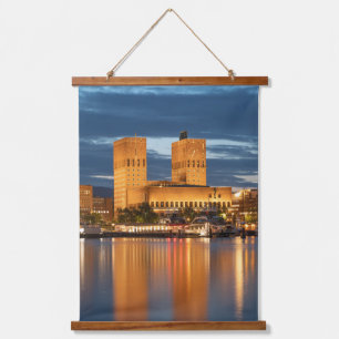 Oslo City Hall Norway Hanging Tapestry
