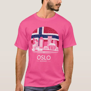 Oslo City Norway Flag funny T-Shirt