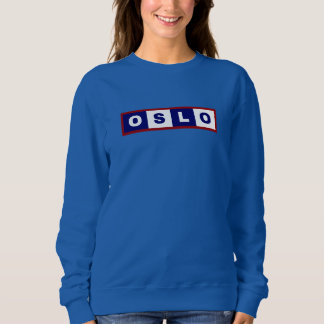 Oslo City, Norway Minimal Design Sweatshirt
