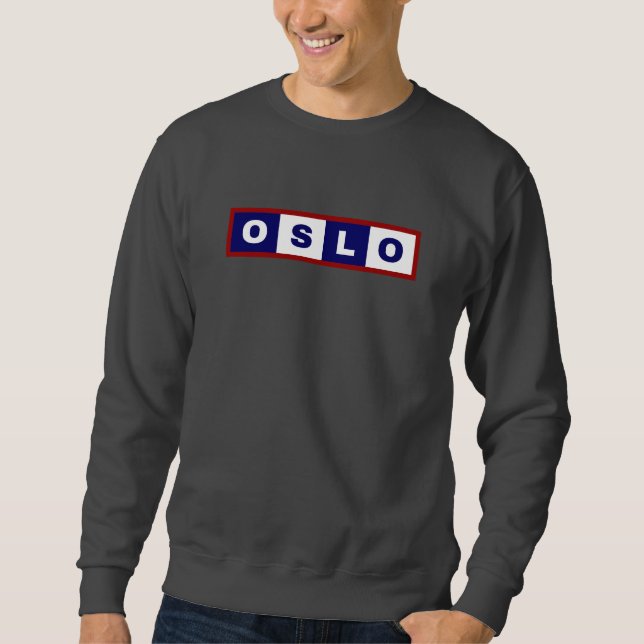 Oslo City, Norway Minimal Design Sweatshirt (Front)