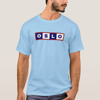 Oslo City, Norway Minimal Design T-Shirt