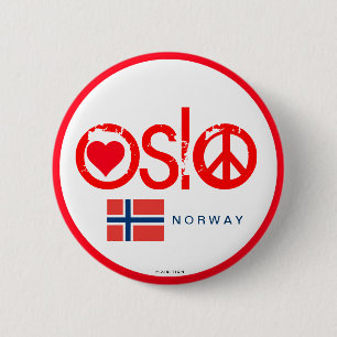 Oslo Love Peace Button 3