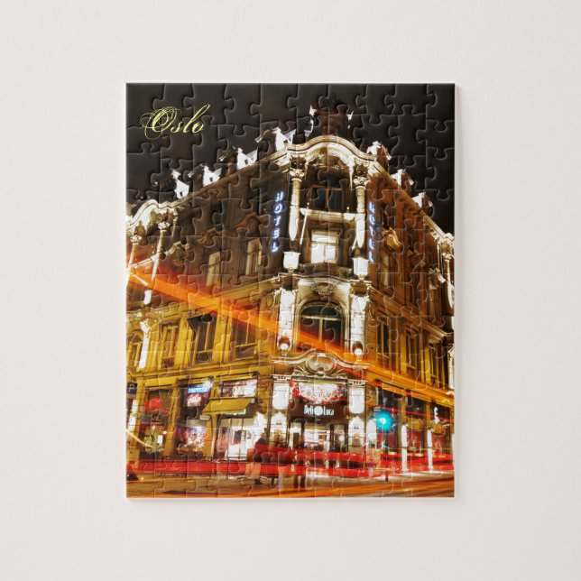 Oslo, Norway at night Jigsaw Puzzle (Vertical)