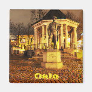 Oslo, Norway at night Magnet