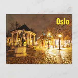 Oslo, Norway at night Postcard