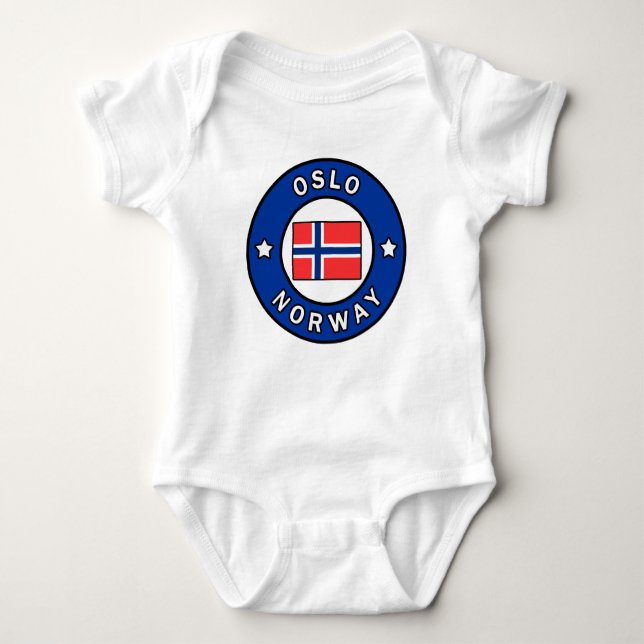 Oslo Norway Baby Bodysuit (Front)