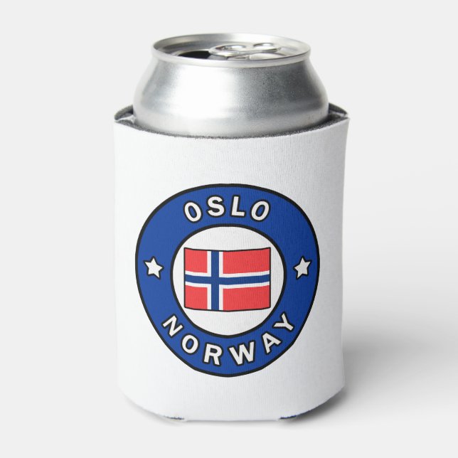 Oslo Norway Can Cooler (Can Front)