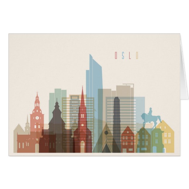 Oslo, Norway | City Skyline (Front Horizontal)