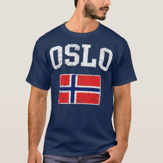 Oslo Norway Flag Norwegian Norge T-Shirt