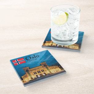 Oslo Norway Glass Coaster