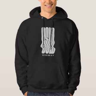 Oslo Norway Nordic Wave logo design Hoodie