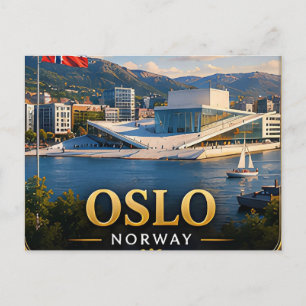 Oslo Norway Scandinavian City Escape 🗺️ Postcard