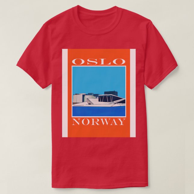 Oslo Norway Scandinavian T-Shirt (Design Front)