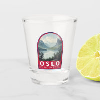 Oslo Norway Travel Art Vintage