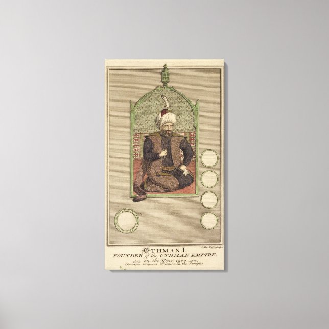 Osman I (1259-1326) founder of the Ottoman Empire Canvas Print (Front)