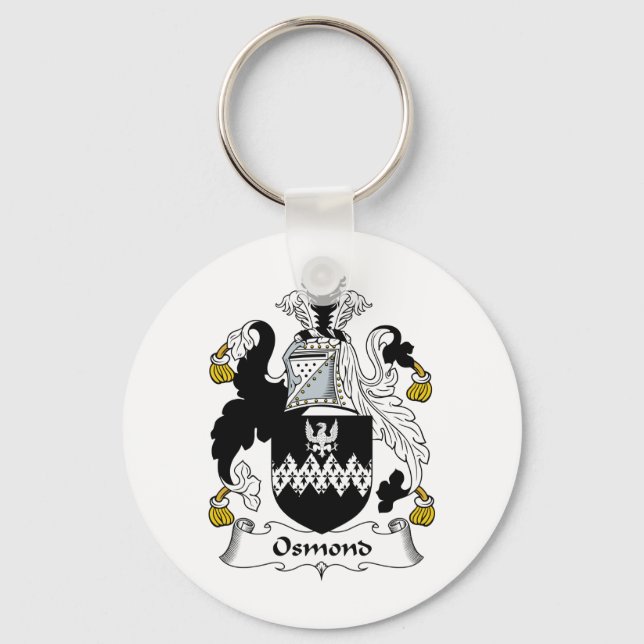 Osmond Family Crest Key Ring (Front)