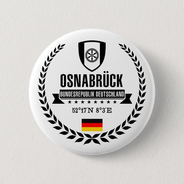 Osnabrück 6 Cm Round Badge (Front)
