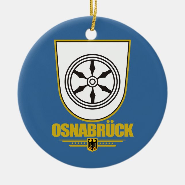 Osnabruck Ceramic Tree Decoration (Front)