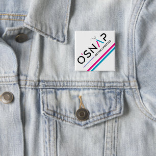 O'Snap Angled 15 Cm Square Badge