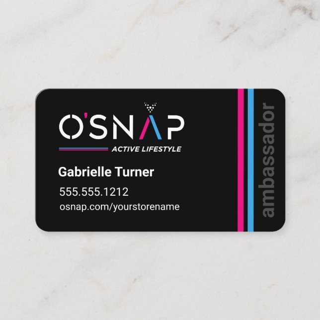 O'Snap Design 1 Business Card (Front)