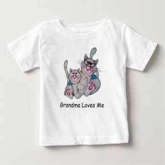 OSo Cute "Grandma Loves Me," Cat Ruffled Tee