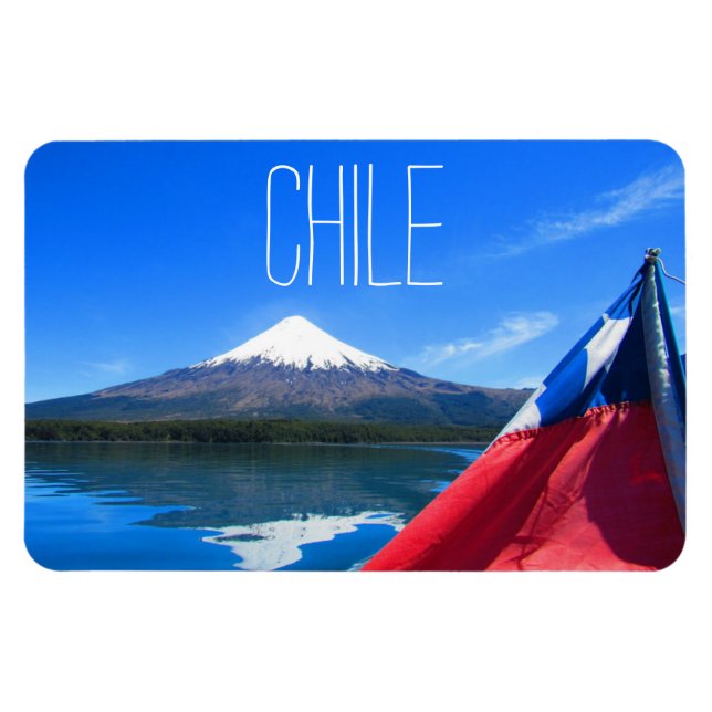 osorno volcano chile magnet (Horizontal)