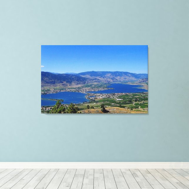 Osoyoos Desert Wine Country Canvas Print (Insitu(Wood Floor))