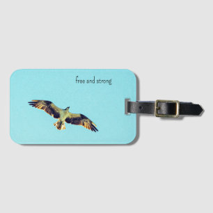 Osprey art luggage tag